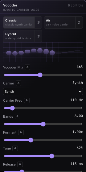 Miao Vocoder effect module